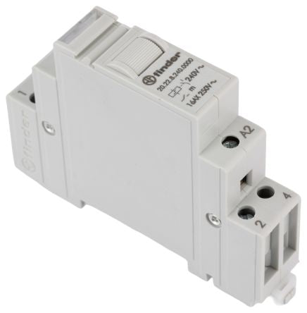 Finder DIN Rail Relay, 240V ac Coil, 16A Switching Current, DPST