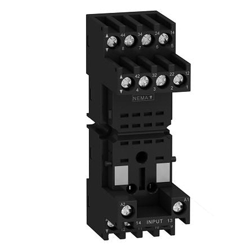Schneider Electric Harmony Relay RXM 14 Way 250V DIN Rail Relay Socket, for use with Relais Series RSZ