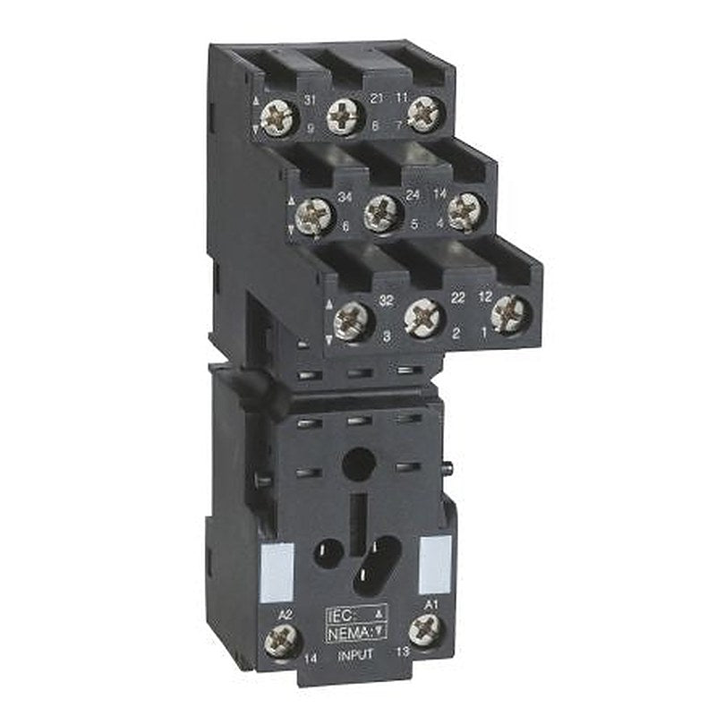Schneider Electric Harmony Relay RXM 11 Way 250V DIN Rail Relay Socket, for use with Relais Series RSZ