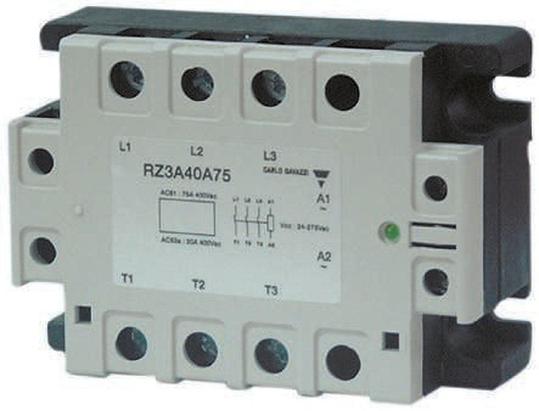 Carlo Gavazzi RZ3A Series Solid State Relay, 75 Arms Load, Panel Mount, 660 V Load, 50 V dc, 275V ac Control