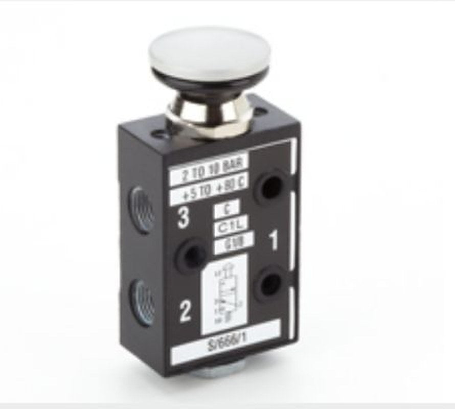 Norgren Button Mechanical Valve Martonair Series, G G 1/8, III B
