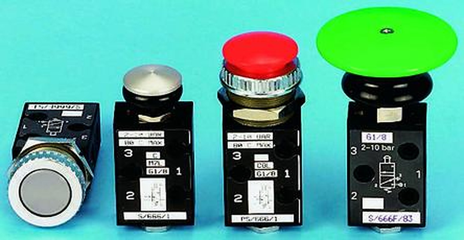 Norgren Push Button Pneumatic Manual Control Valve S666 Series, G G 1/8, III B