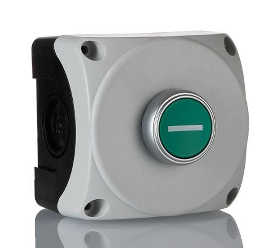 Lovato Spring Return Control Station Switch - SPST, Green, I