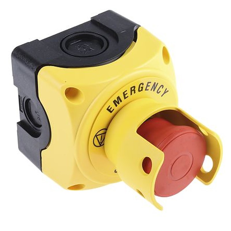 Lovato S1P Series Pull Release Emergency Stop Push Button, Surface Mount, 22.3 mm Cutout, 1 NC, IP67, IP66, IP69K