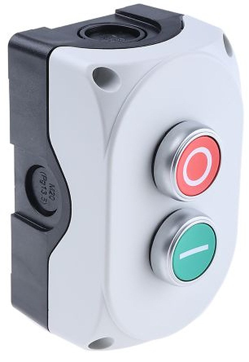 Lovato Push Button Control Station - 1 NO/1 NC, IP66, IP69K, IP67