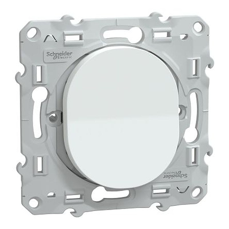 Schneider Electric 1 Way White 10A Ovalis Series