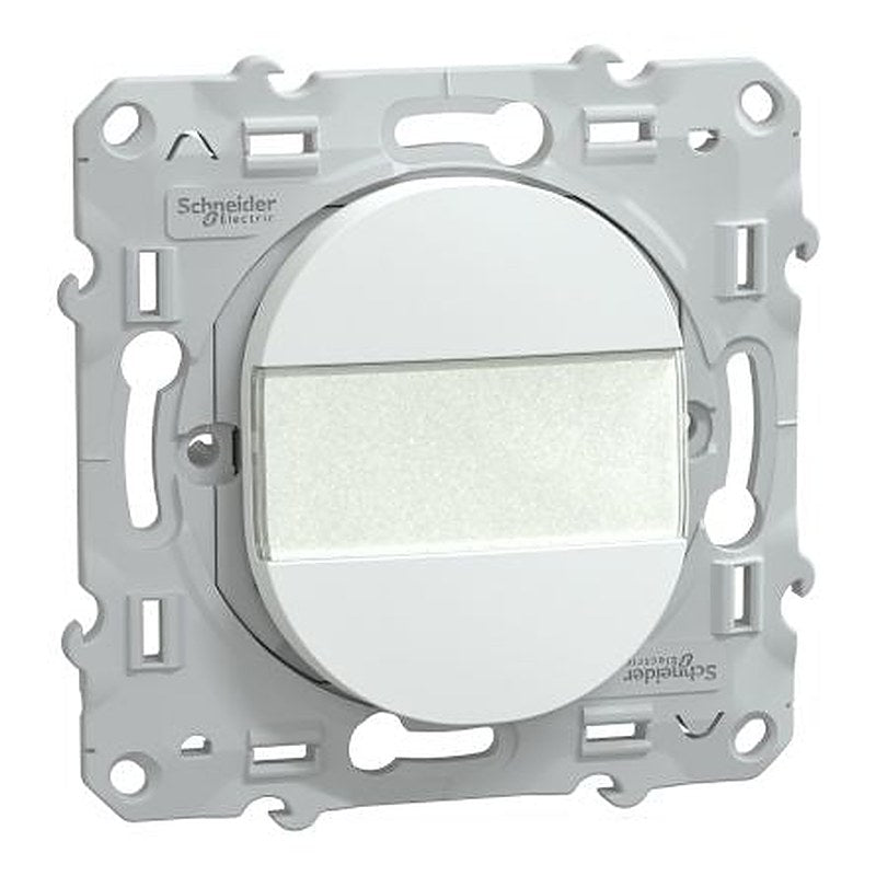 Schneider Electric Ovalis Series Illuminated Push Button Switch, Silicone Polymer, Flush, IP21D 250 V ac