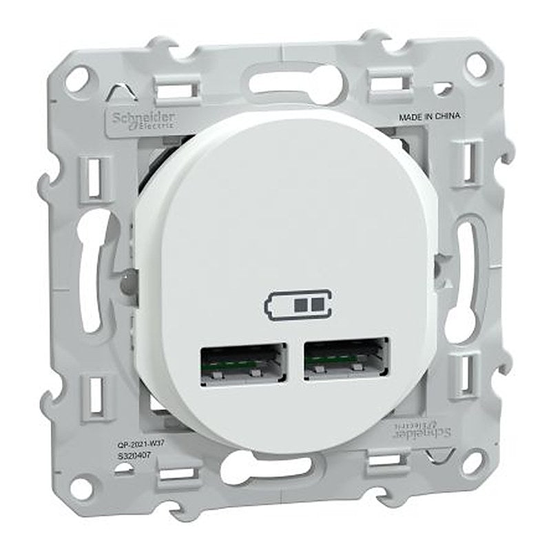 Schneider Electric White, 1 Gang, Ovalis