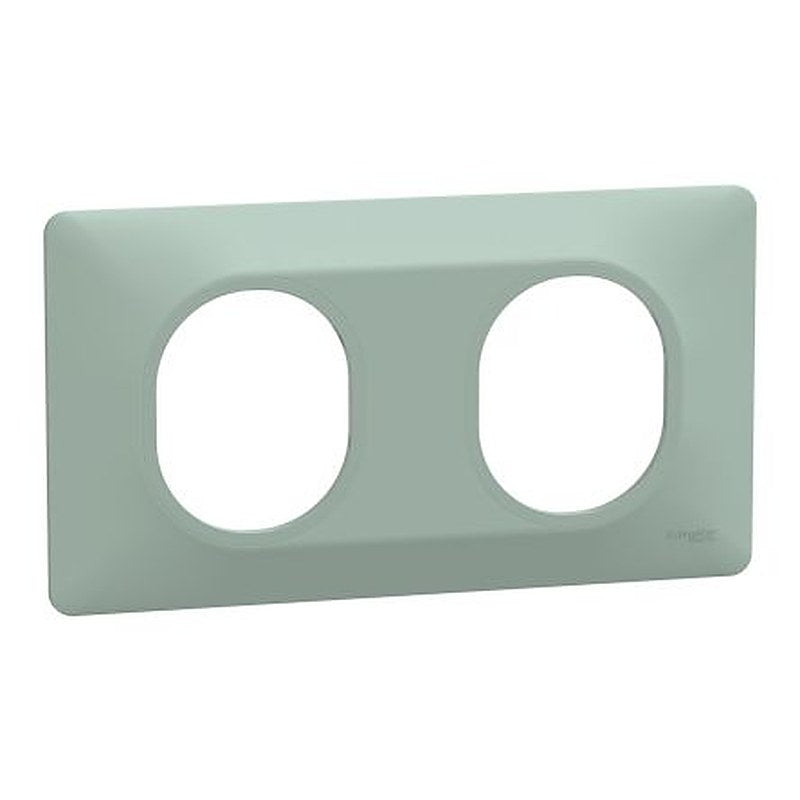 Schneider Electric Green 2 Gang Light Switch Cover