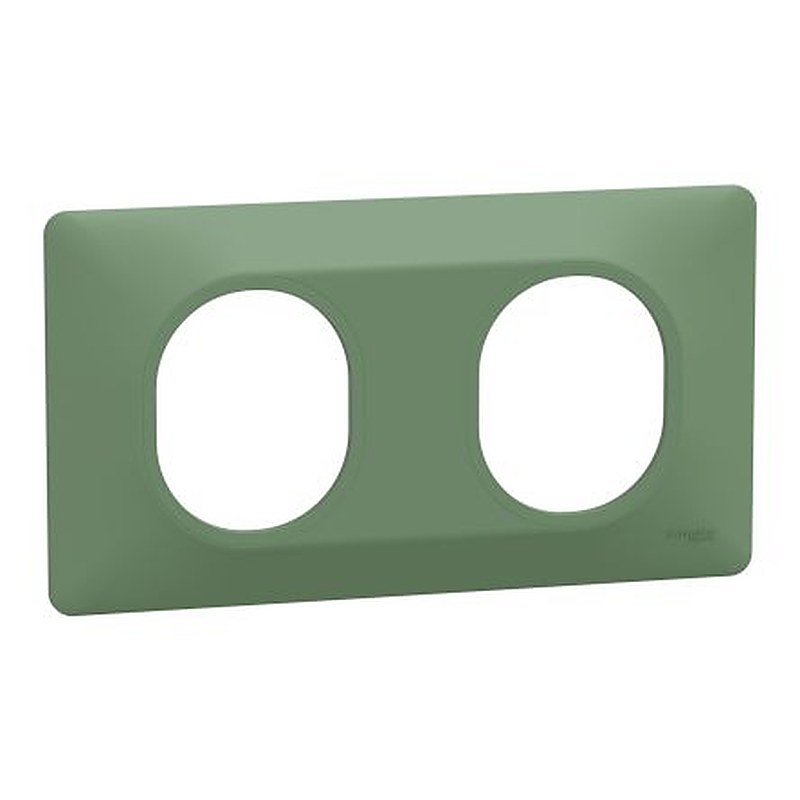 Schneider Electric Green 2 Gang Light Switch Cover