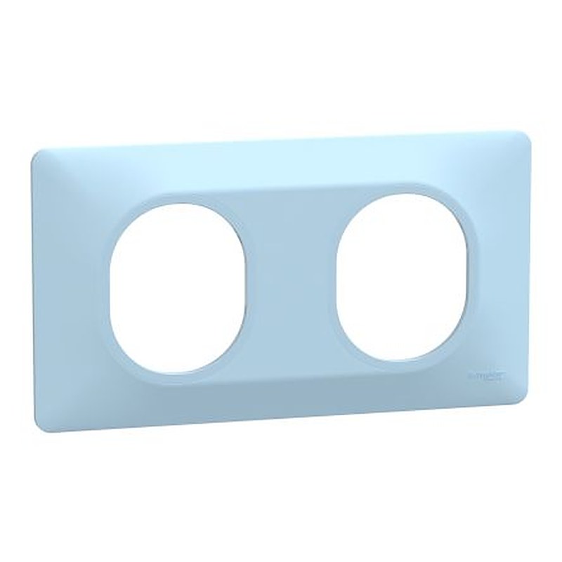 Schneider Electric Blue 2 Gang Light Switch Cover