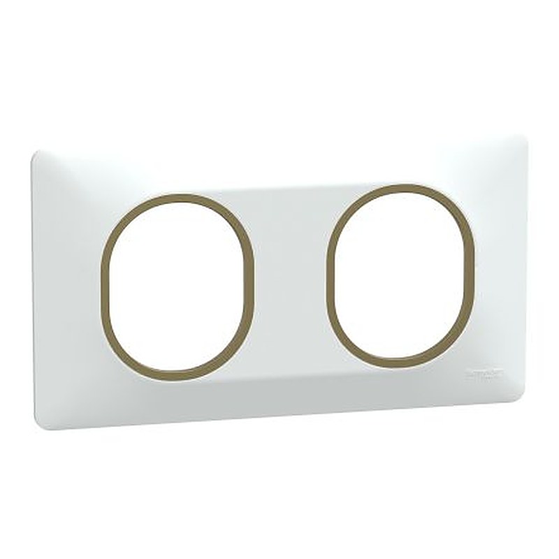Schneider Electric White 2 Gang Light Switch Cover