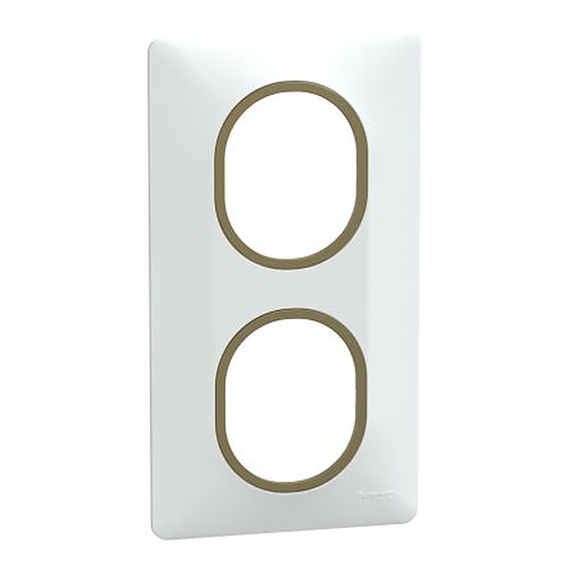 Schneider Electric White 2 Gang Light Switch Cover