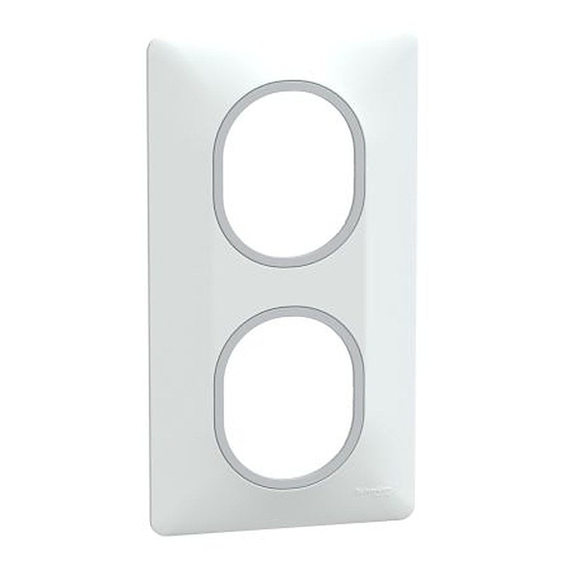 Schneider Electric White 2 Gang Light Switch Cover