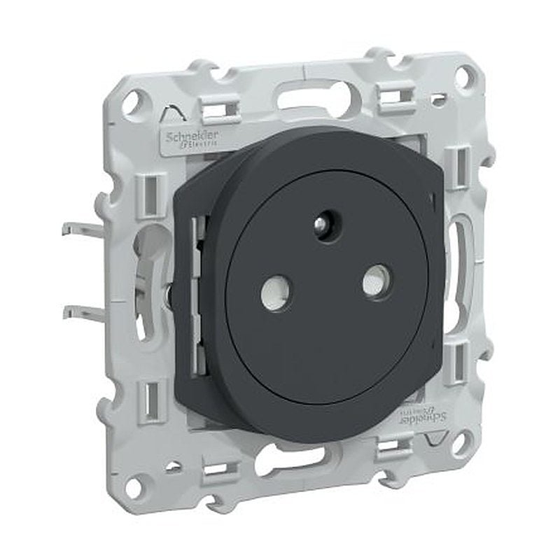 Schneider Electric Anthracite, 1 Gang, Ovalis