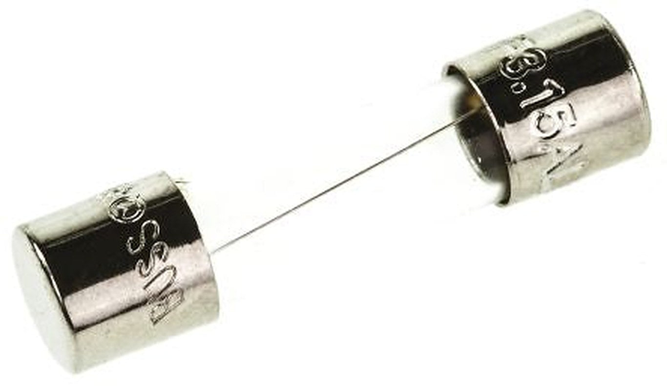 Eaton 3.15A F Glass Cartridge Fuse, 5 x 20 mm