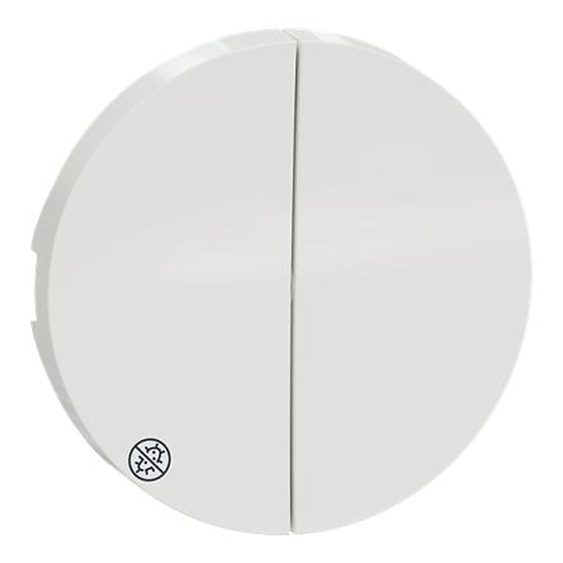 Schneider Electric White Push Button Cap for Use with Double Switch and Push-button