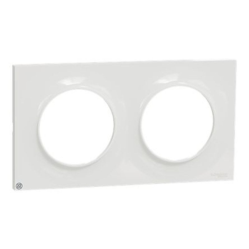 Schneider Electric White 2 Gang Cover Plate