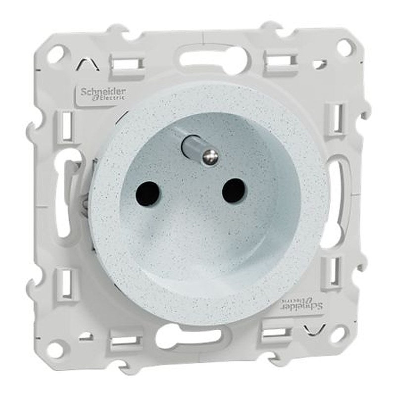 Schneider Electric Odace 2011 White Plug Socket, 16A