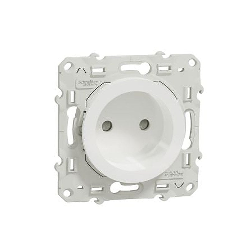 Schneider Electric Odace 2011 White 1 Gang Plug Socket, 16A Indoor, Universal