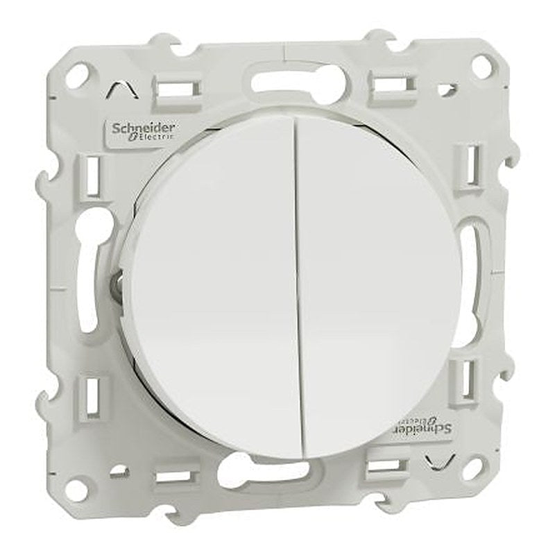 Schneider Electric 2 Way White 10A Odace 2011 Series
