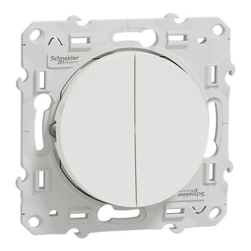 Schneider Electric Odace 2011 Series Push Button Switch, 2G, 3G, 4G, IP21D 250 V ac