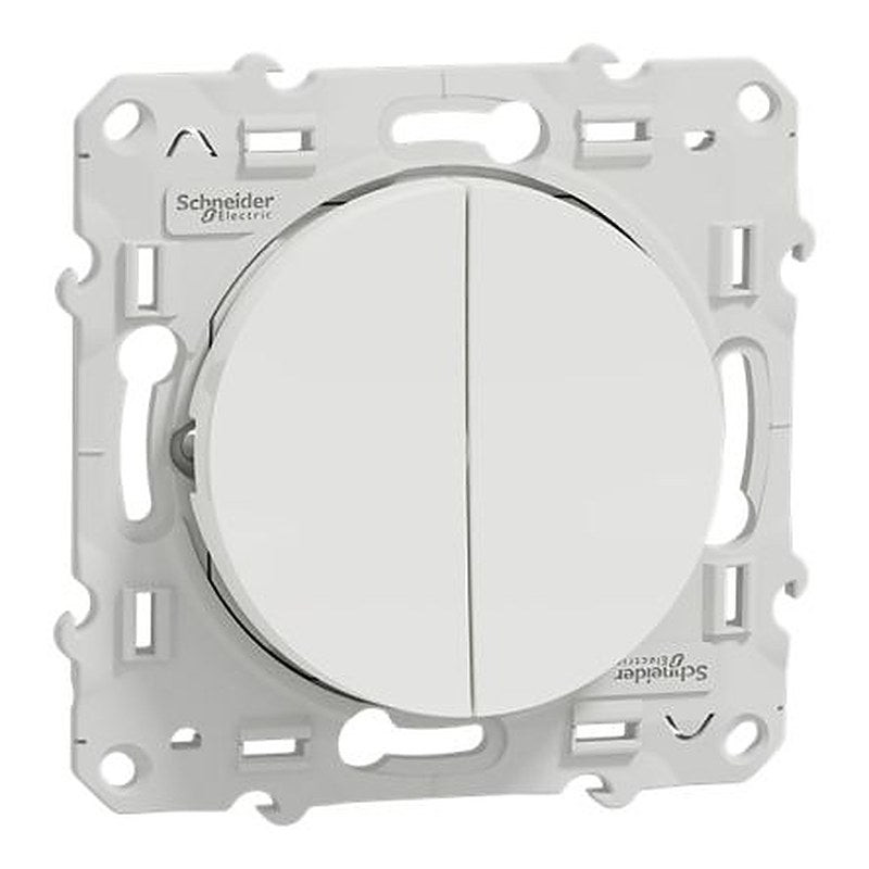 Schneider Electric 2 Way White 10A Odace 2011 Series