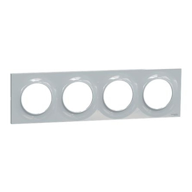 Schneider Electric Grey 4 Gang Cover Plate