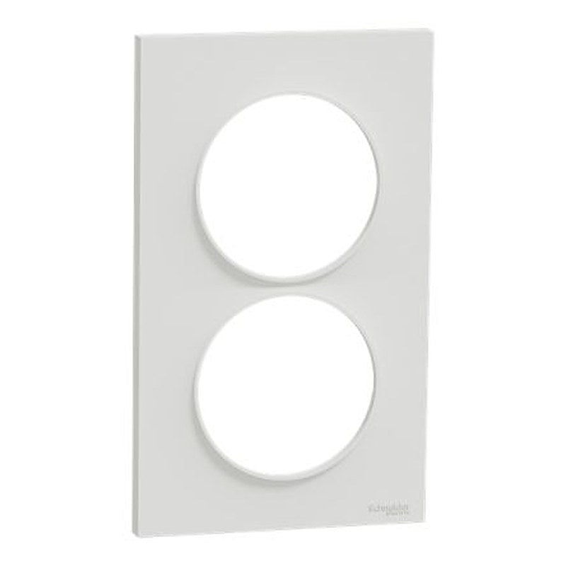 Schneider Electric White 2 Gang Cover Plate