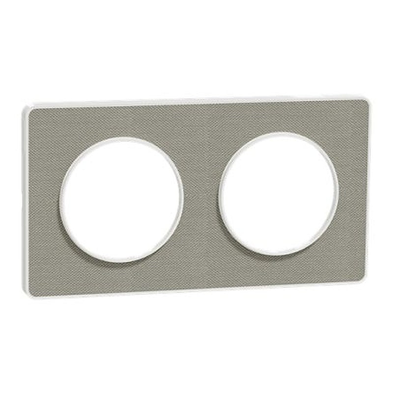 Schneider Electric Grey 2 Gang Cover Plate