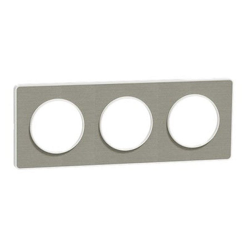 Schneider Electric Grey 3 Gang Cover Plate