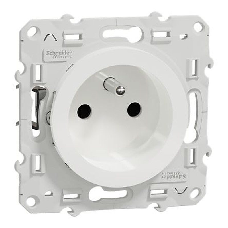 Schneider Electric Socket White Socket, Flush