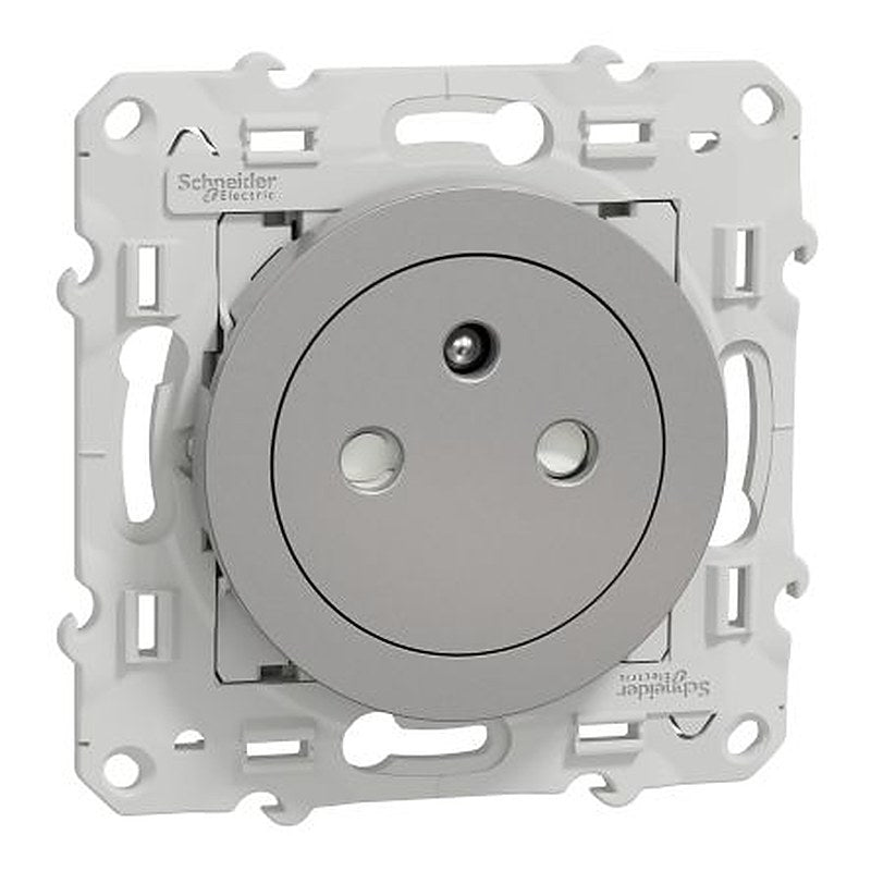 Schneider Electric Grey, 1 Gang, Odace 2011
