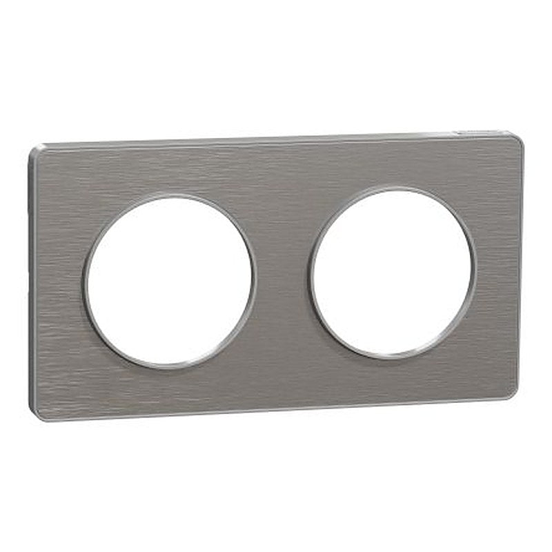 Schneider Electric Grey, 2 Gang, Odace 2011