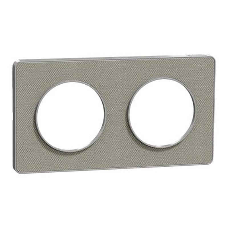 Schneider Electric Grey 2 Gang Cover Plate