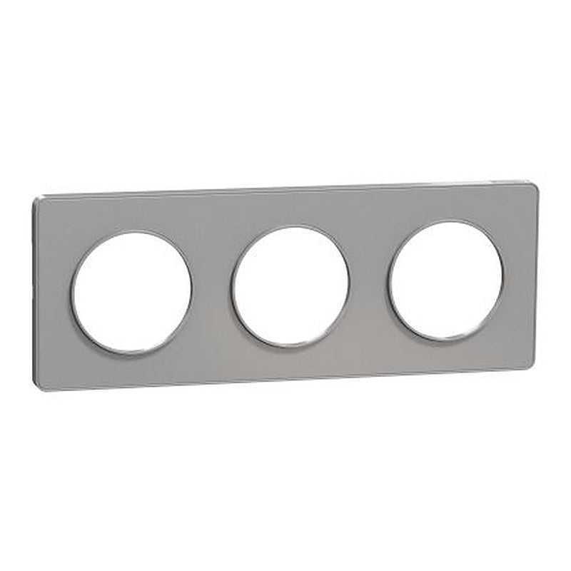 Schneider Electric Grey, 3 Gang, Odace 2011