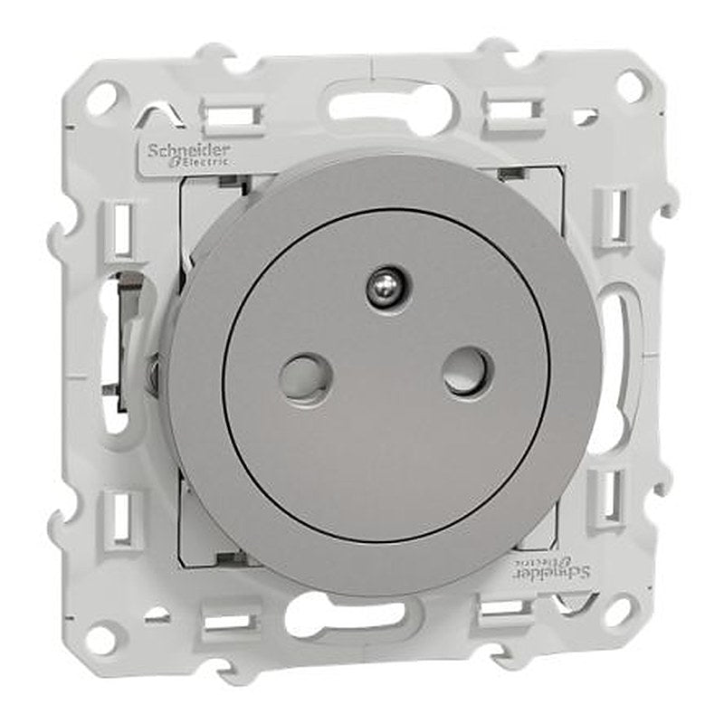 Schneider Electric S535 Grey, White Plug Socket, 16A