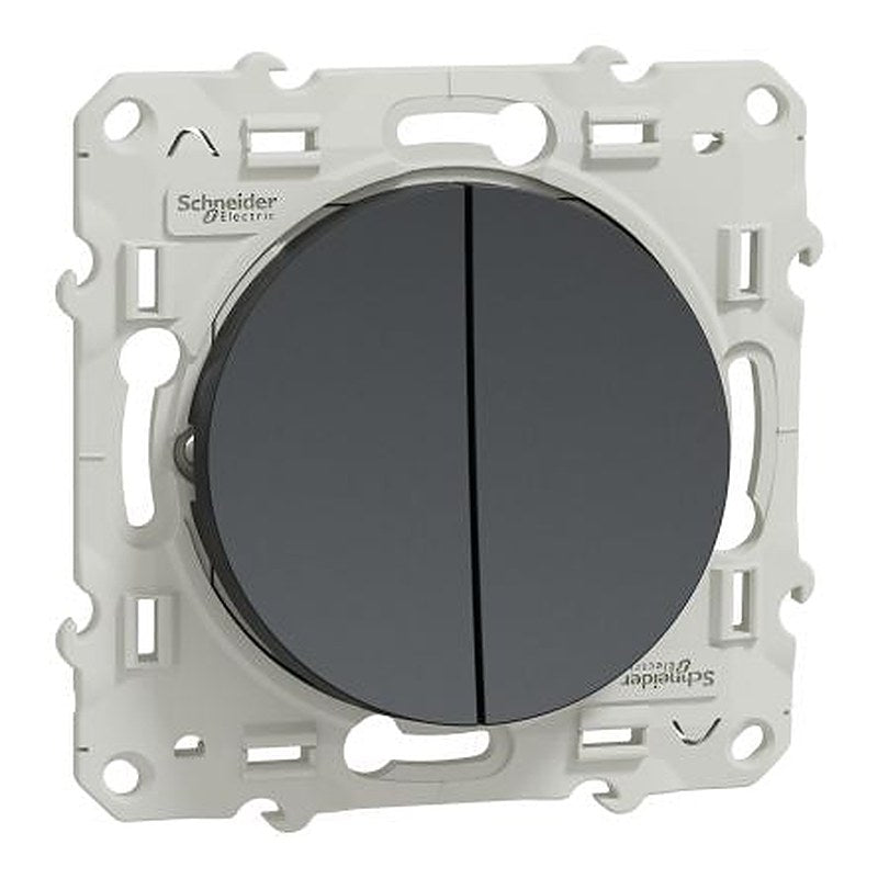 Schneider Electric 2 Way Black 10A Odace 2011 Series