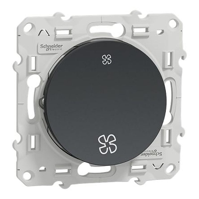 Schneider Electric 2 Way Anthracite 10A Odace 2011 Series