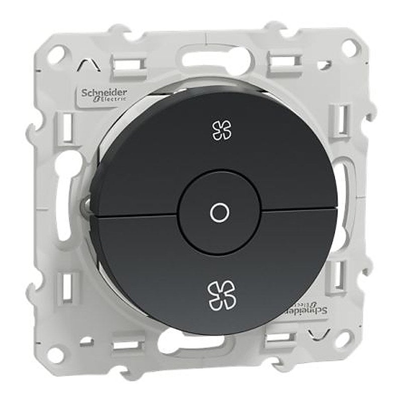 Schneider Electric 2 Way Anthracite 6A Odace 2011 Series
