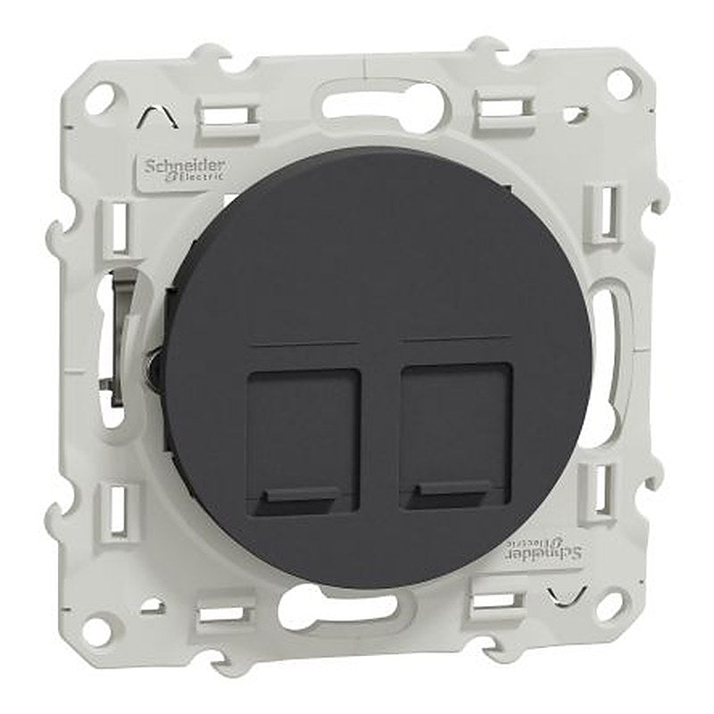 Schneider Electric, Odace 2011 IP54 Anthracite Light Switch