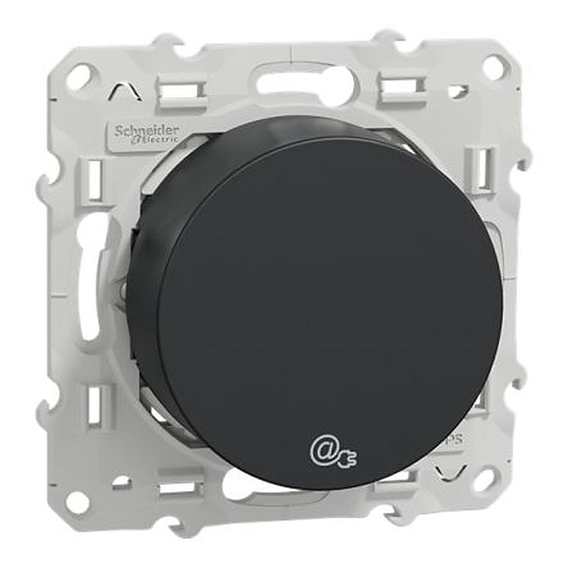 Schneider Electric Odace 2011 Series Ethernet Connector Female, Flush, Cat6 Unshielded Straight 1 Port 8 Way