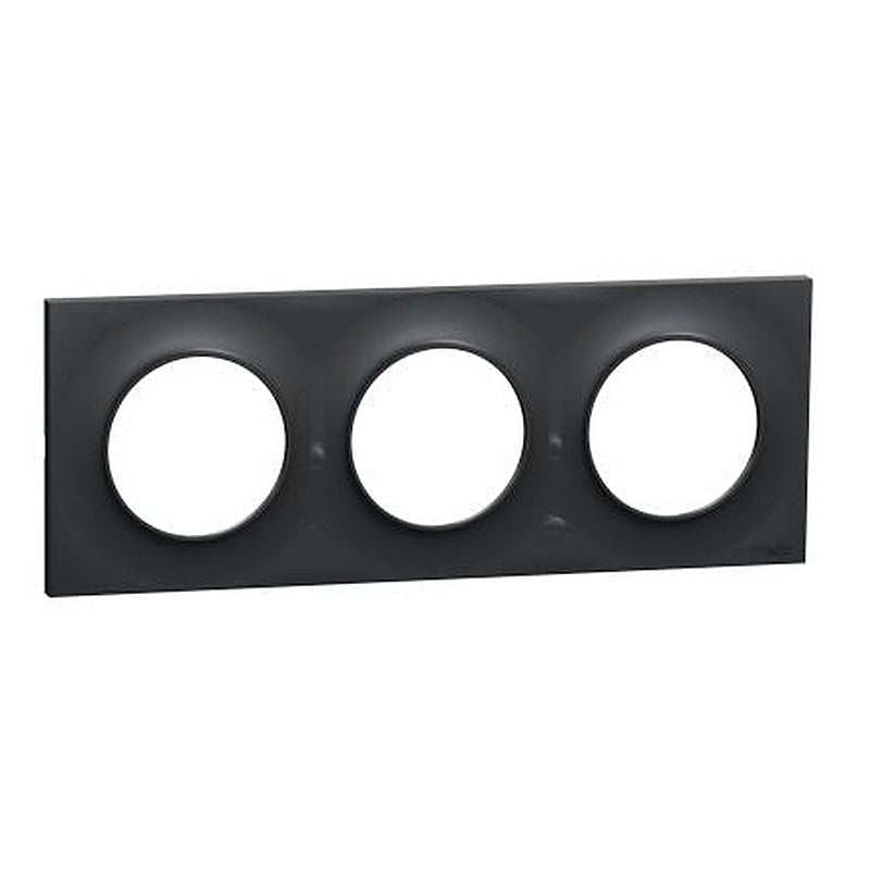 Schneider Electric Black 3 Gang Cover