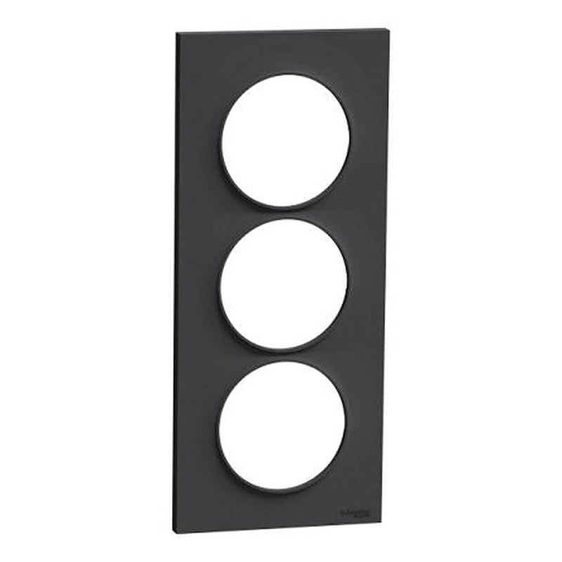 Schneider Electric Anthracite 3 Gang Cover Plate