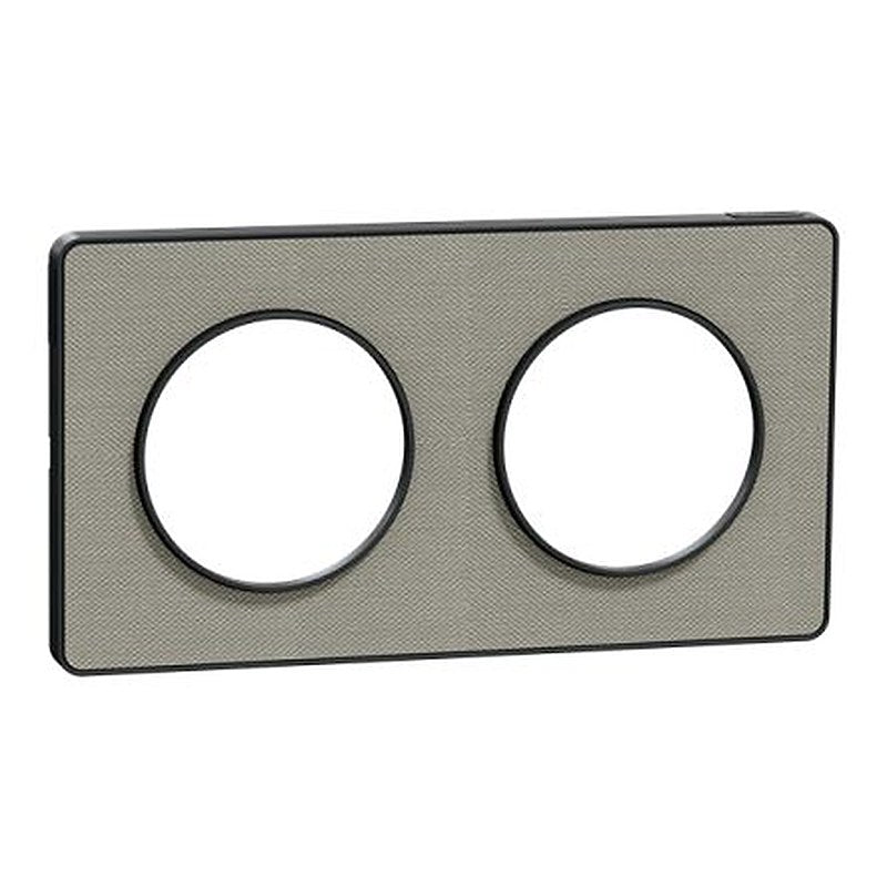 Schneider Electric Grey 2 Gang Cover Plate