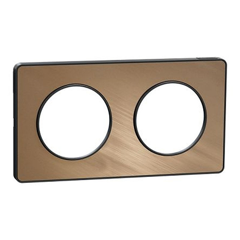 Schneider Electric Anthracite 2 Gang Cover Plate