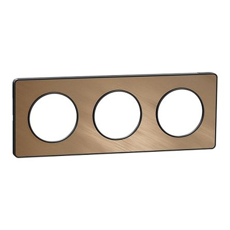 Schneider Electric Anthracite 3 Gang Cover Plate