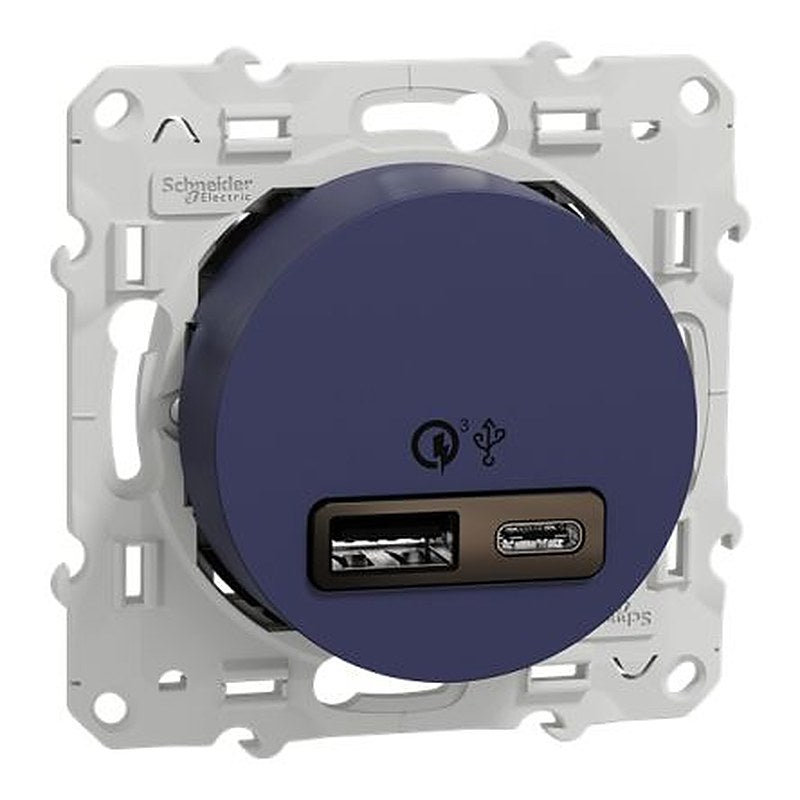 Schneider Electric Blue, 1 Gang, Odace 2011