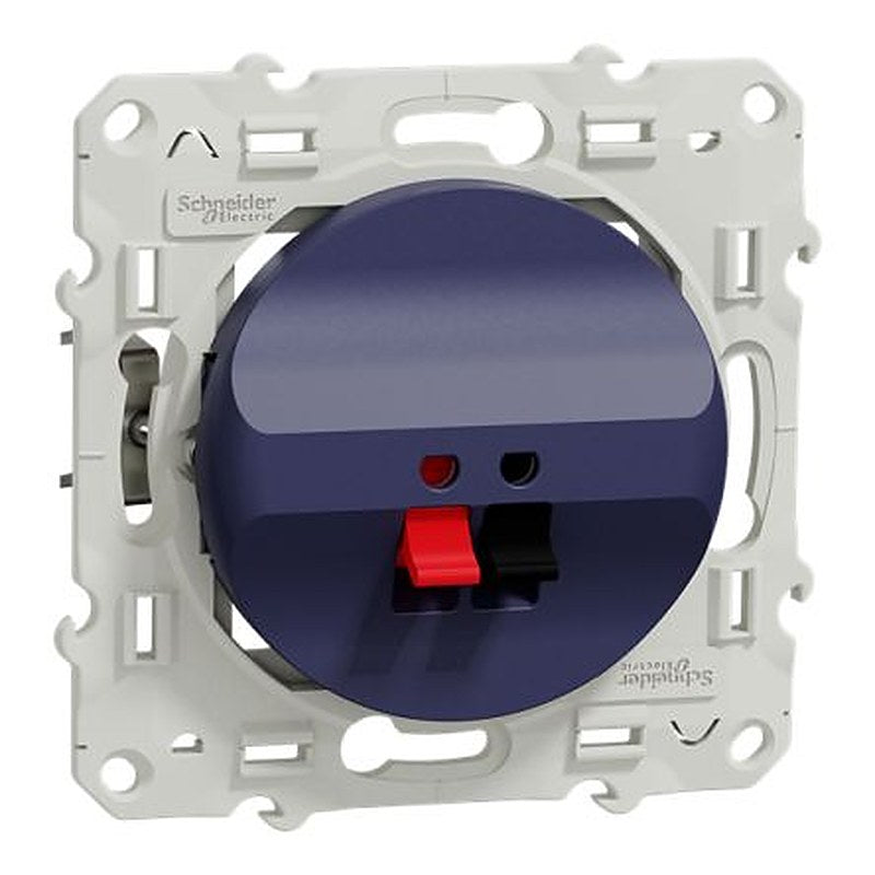 Schneider Electric Screw Blue 1 Outlet Socket, Flush
