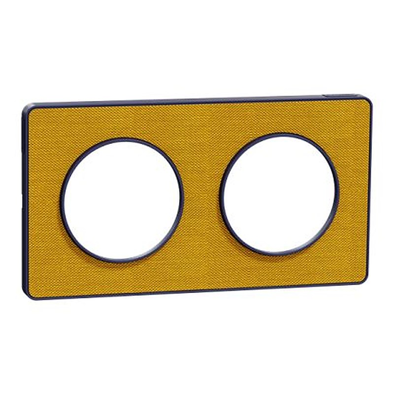 Schneider Electric Yellow 2 Gang Cover Plate
